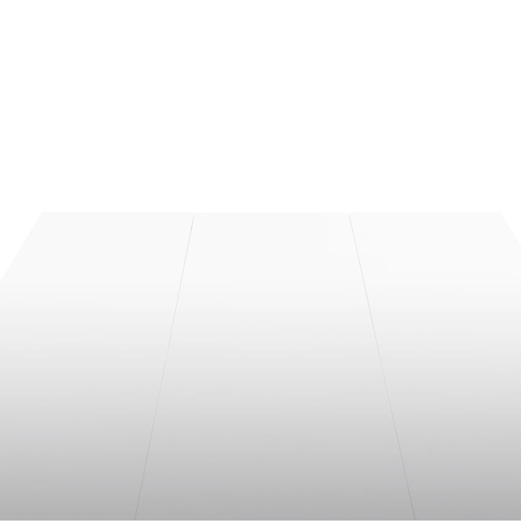 vidaXL virtuves galds, 179x89x81 cm, spīdīgi balts