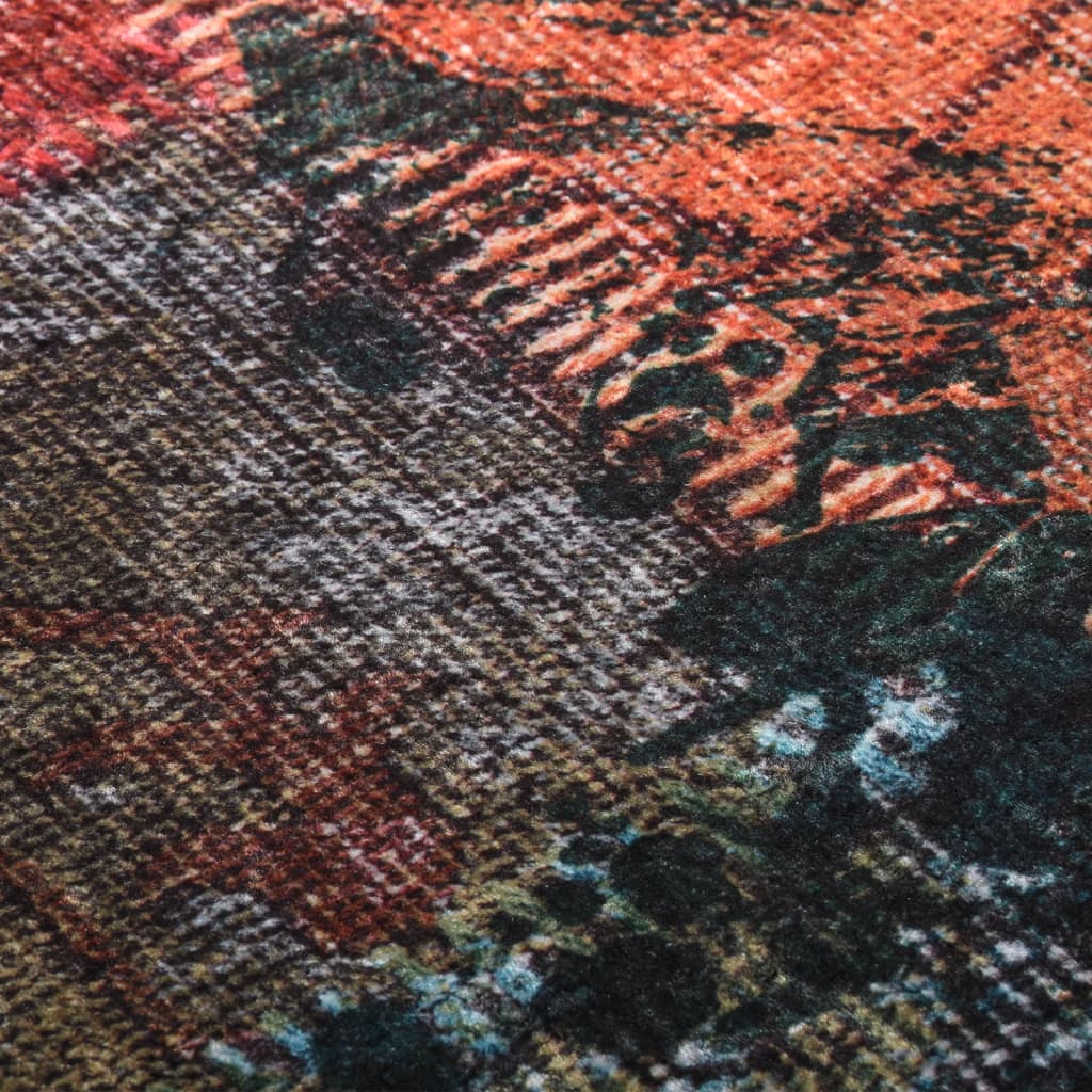vidaXL paklājs, 80x150 cm, tekstilmozaīka, mazgājams, neslīdošs