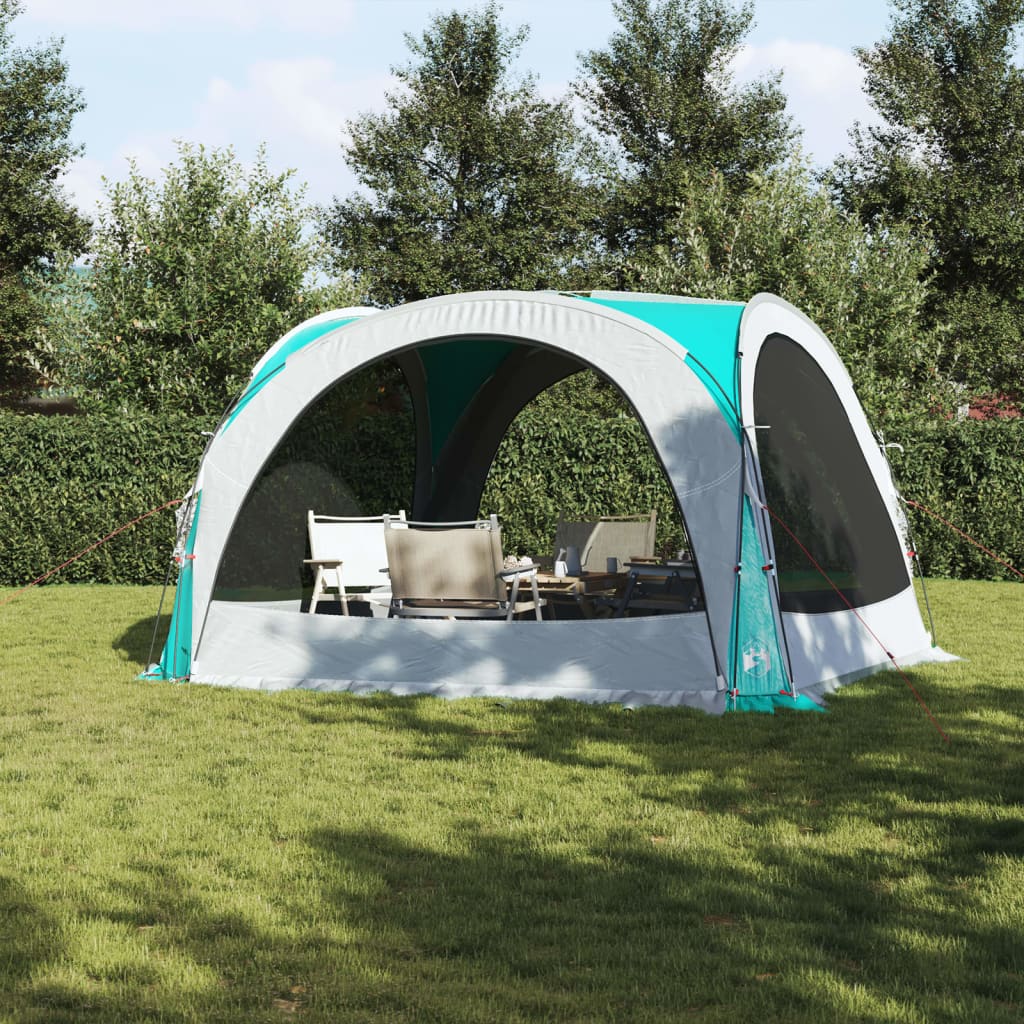 vidaXL pasākumu telts, zaļa, 360x360x215 cm, 185T Taffeta