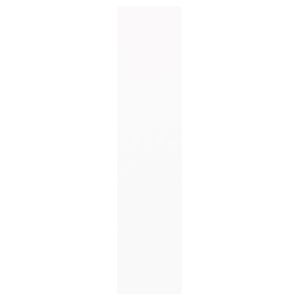 vidaXL grāmatu plaukts, aizslietnis, balts, 40x30x135 cm