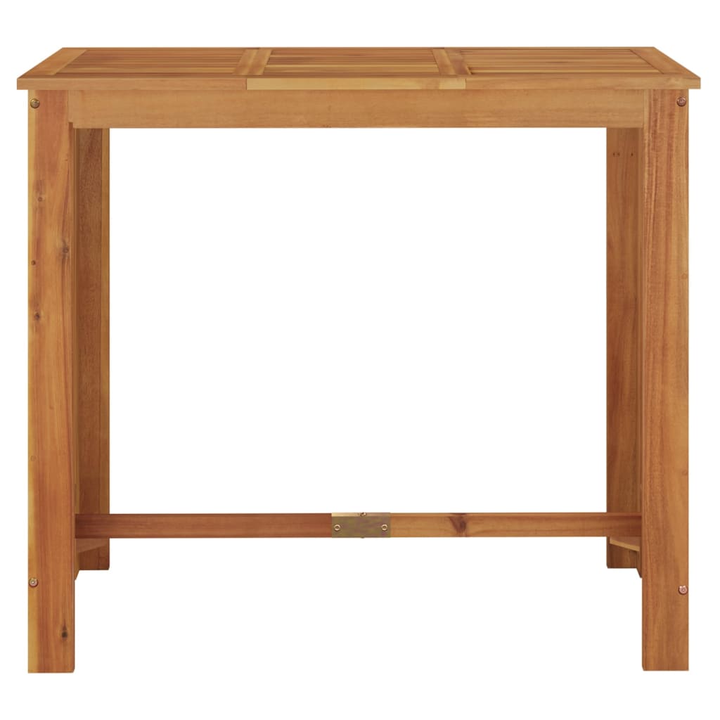 vidaXL dārza bāra galds, 120x60x105 cm, akācijas masīvkoks