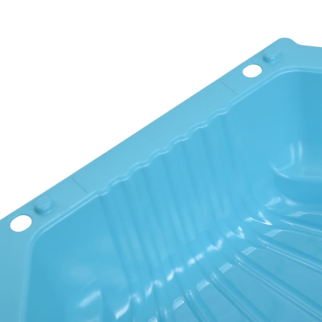 vidaXL smilšu kastes, 2 gab., 77x87x21 cm, zila plastmasa