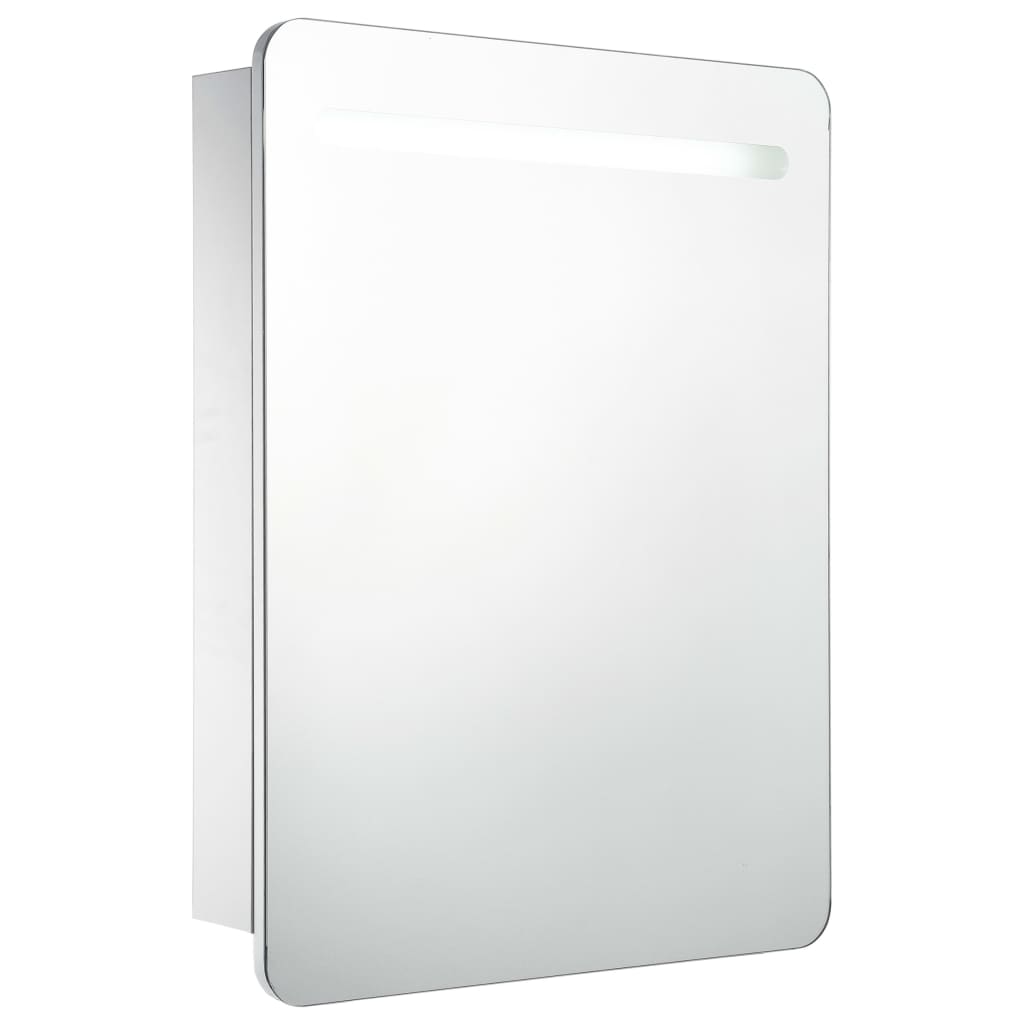 vidaXL vannasistabas skapītis ar spoguli un LED, 60x11x80 cm