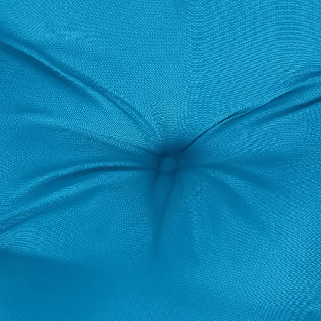 vidaXL dārza sola matracis, 120x50x7 cm, audums, zils