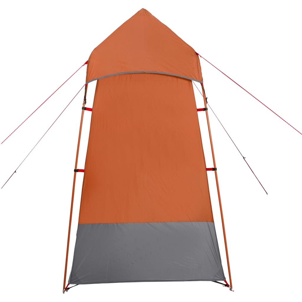 vidaXL privātuma telts, pelēka, oranža, 121x121x225 cm, 190T, tafts