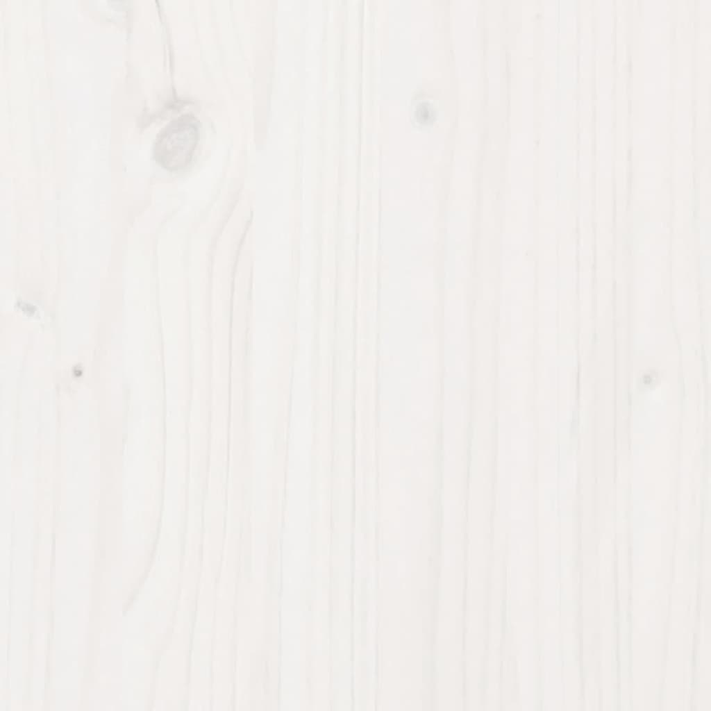 vidaXL stādīšanas galds ar plauktu, balts, 82,5x50x75 cm, priedes koks