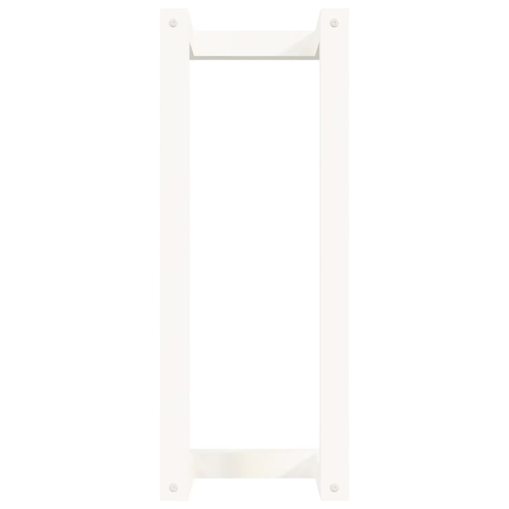 vidaXL dvieļu pakaramais, balts, 23x18x60 cm, priedes masīvkoks