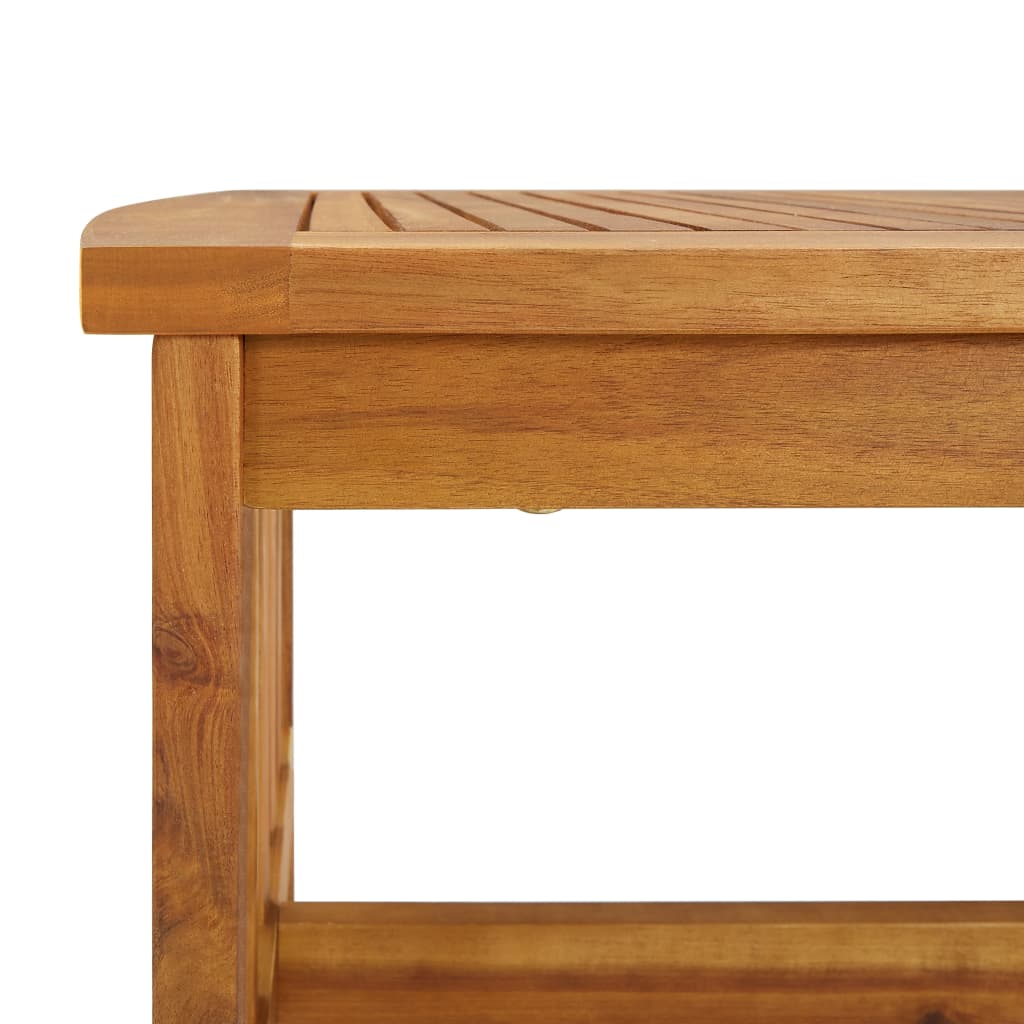 vidaXL kafijas galdiņš, 102x50x43 cm, akācijas masīvkoks