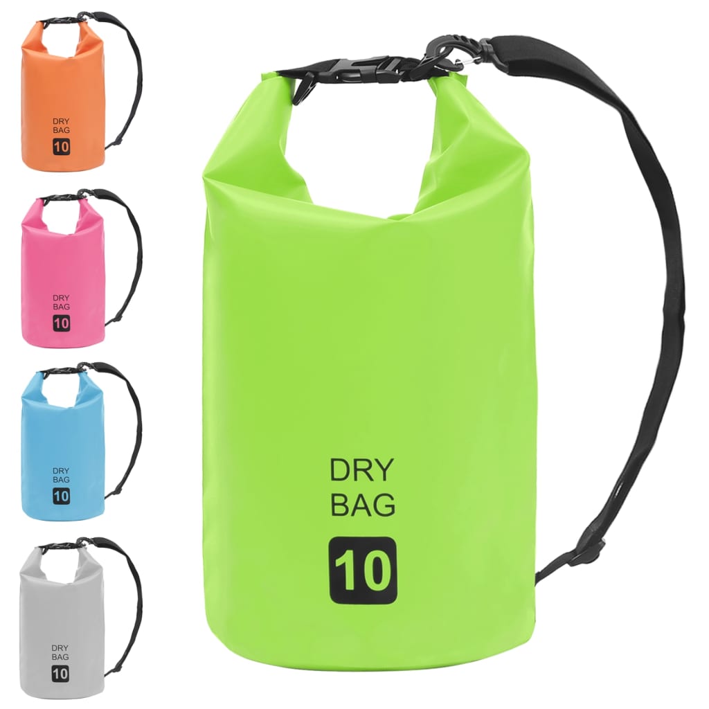 vidaXL ūdens soma, zaļa, 10 L, PVC