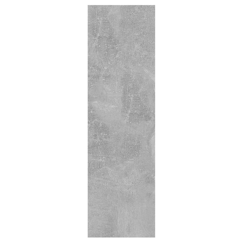 vidaXL sienas plaukts, betona pelēks, 75x16x55 cm, skaidu plāksne