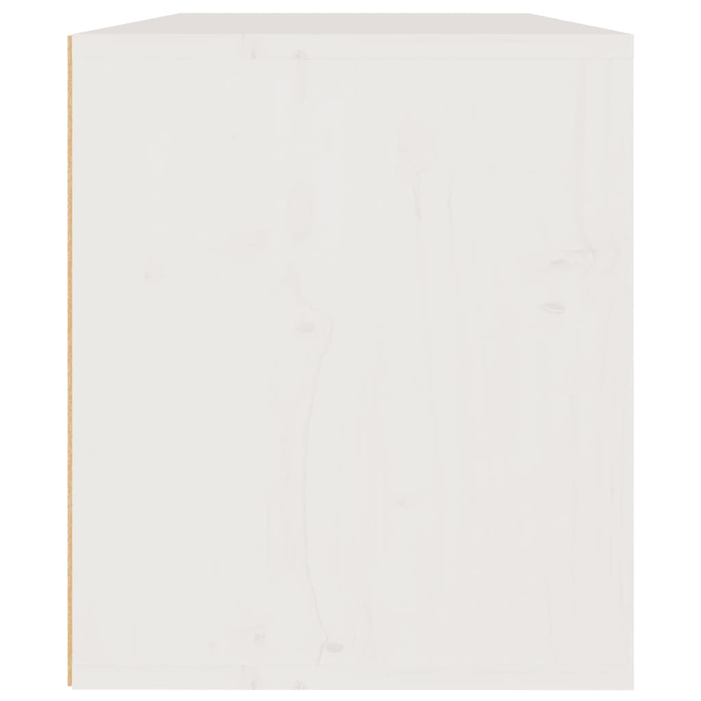 vidaXL sienas skapītis, balts, 60x30x35 cm, priedes masīvkoks