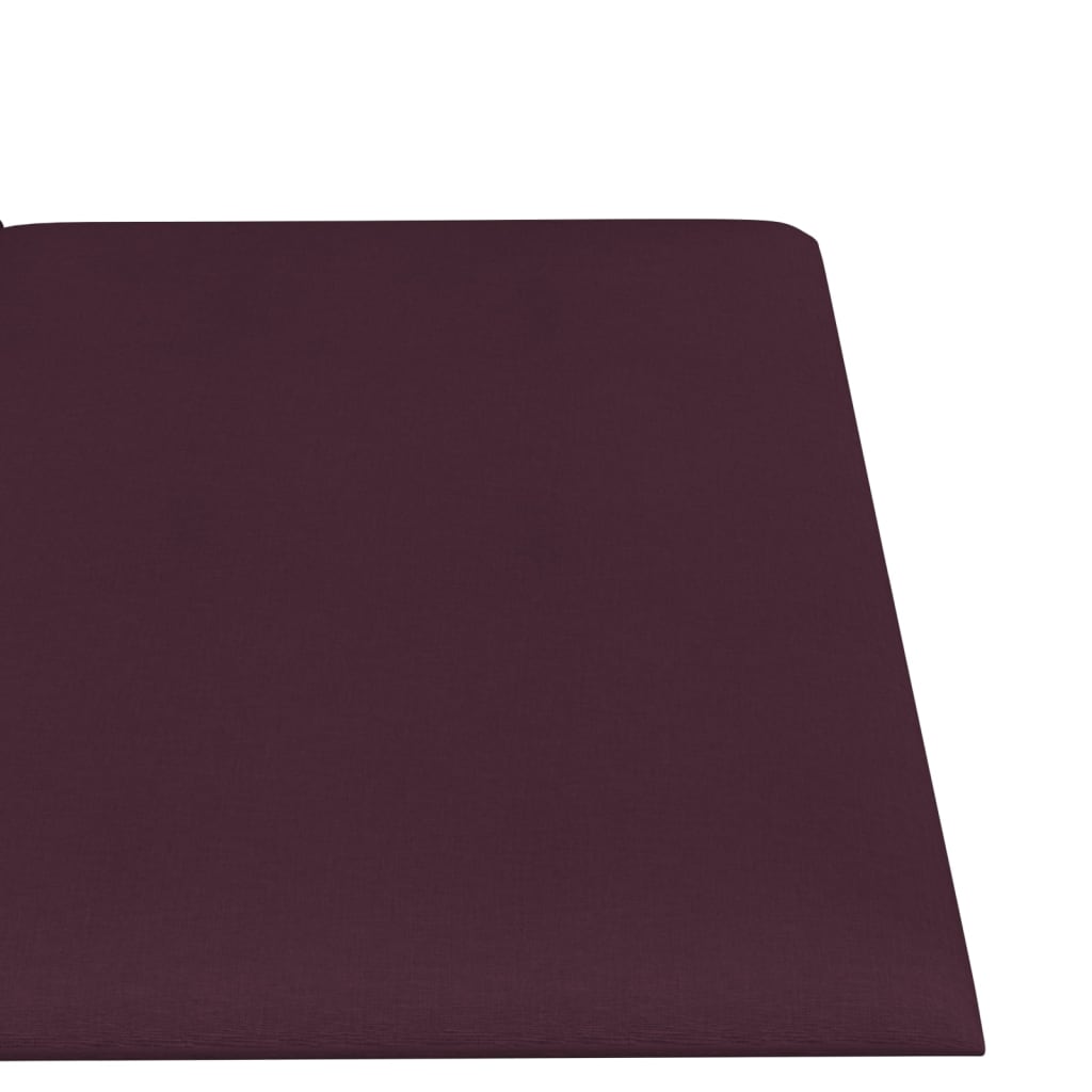 vidaXL sienas paneļi, 12 gab., violeti, 60x15 cm, audums, 1,08 m²