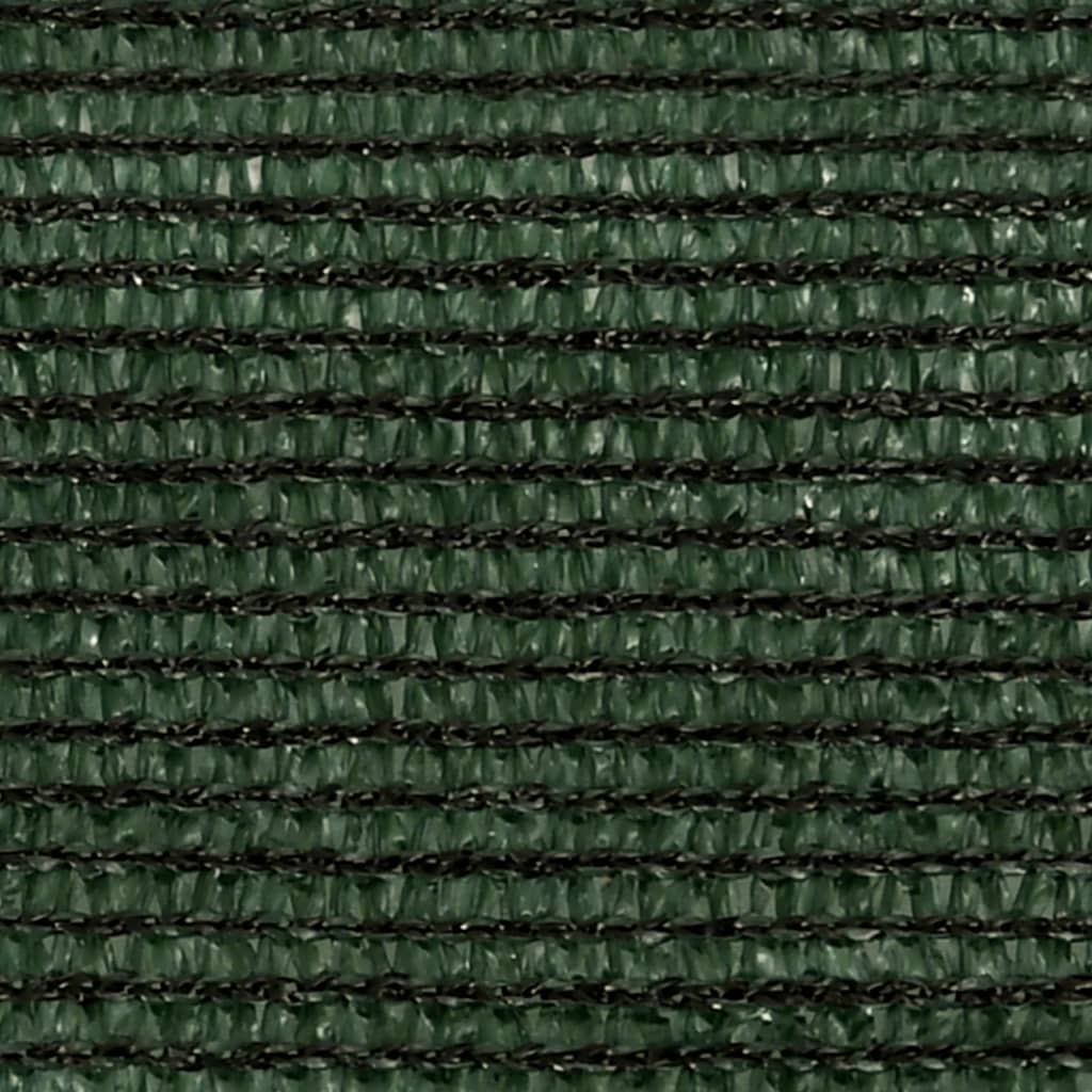 vidaXL saulessargs, 160 g/m², tumši zaļš, 5x5x5 m, HDPE