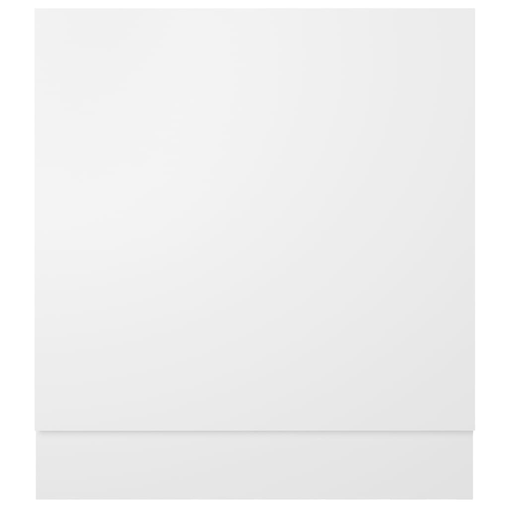 vidaXL trauku mazgājamās mašīnas panelis, balts, 59,5x3x67 cm