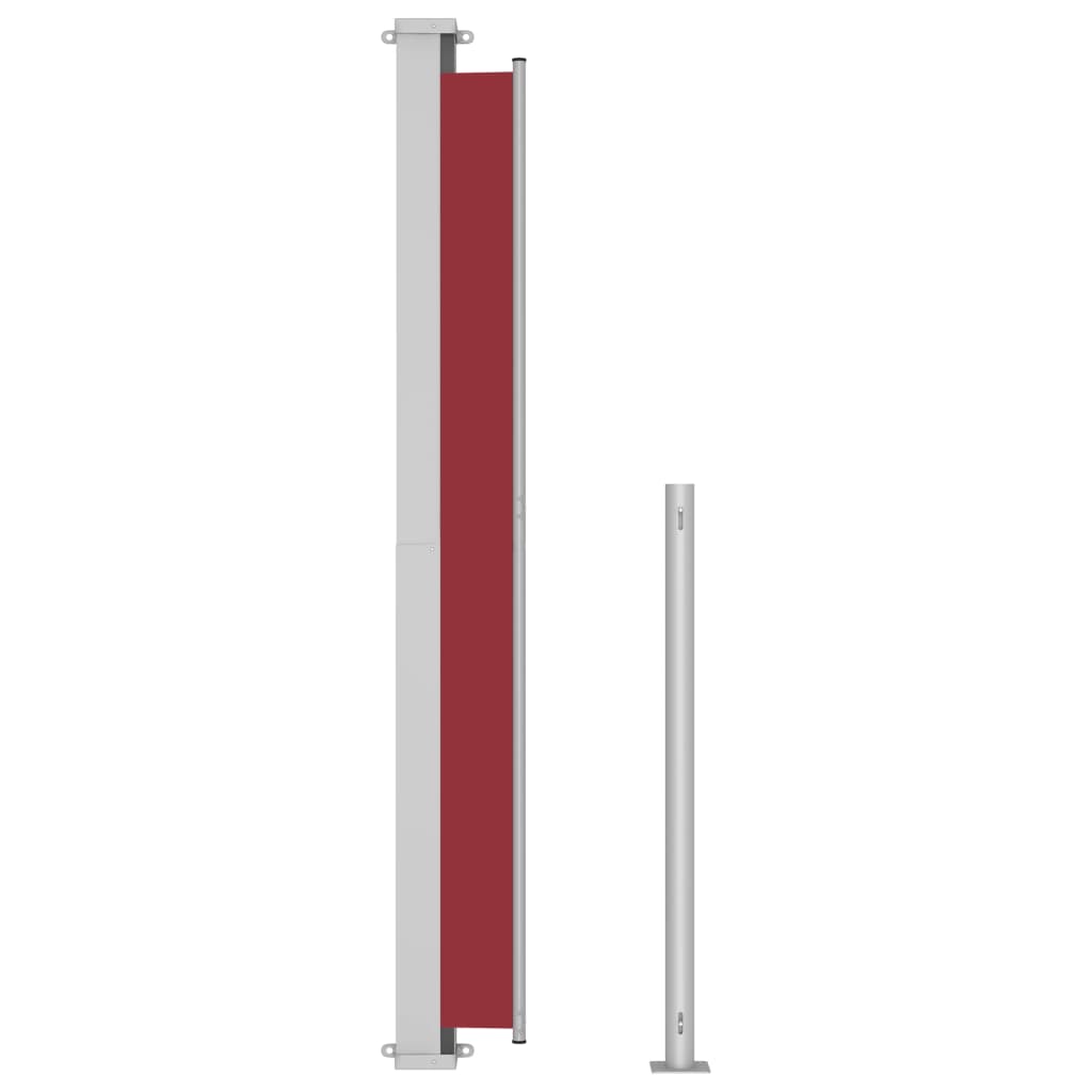 vidaXL izvelkama sānu markīze, sarkana, 220x500 cm