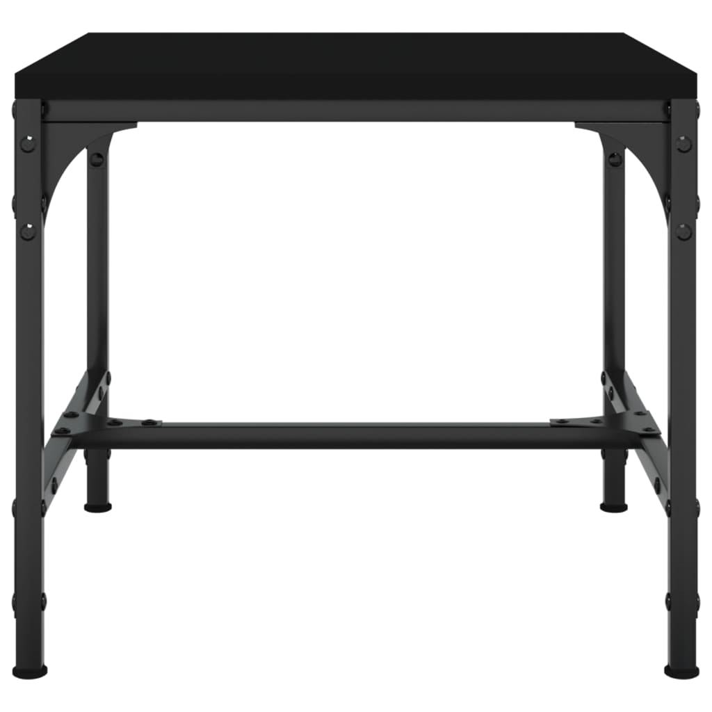 vidaXL kafijas galdiņš, melns, 50x50x35 cm