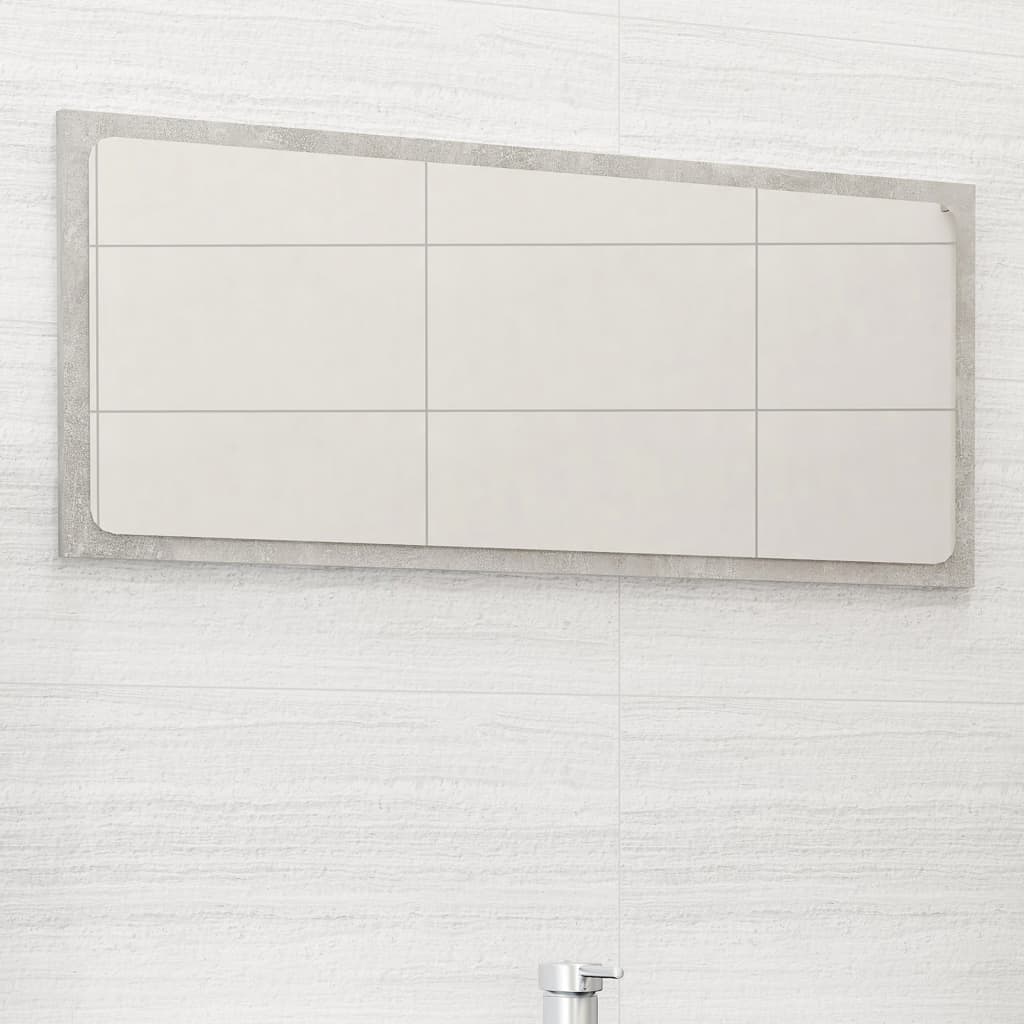 vidaXL vannasistabas spogulis, pelēks, 80x1,5x37 cm, skaidu plātne