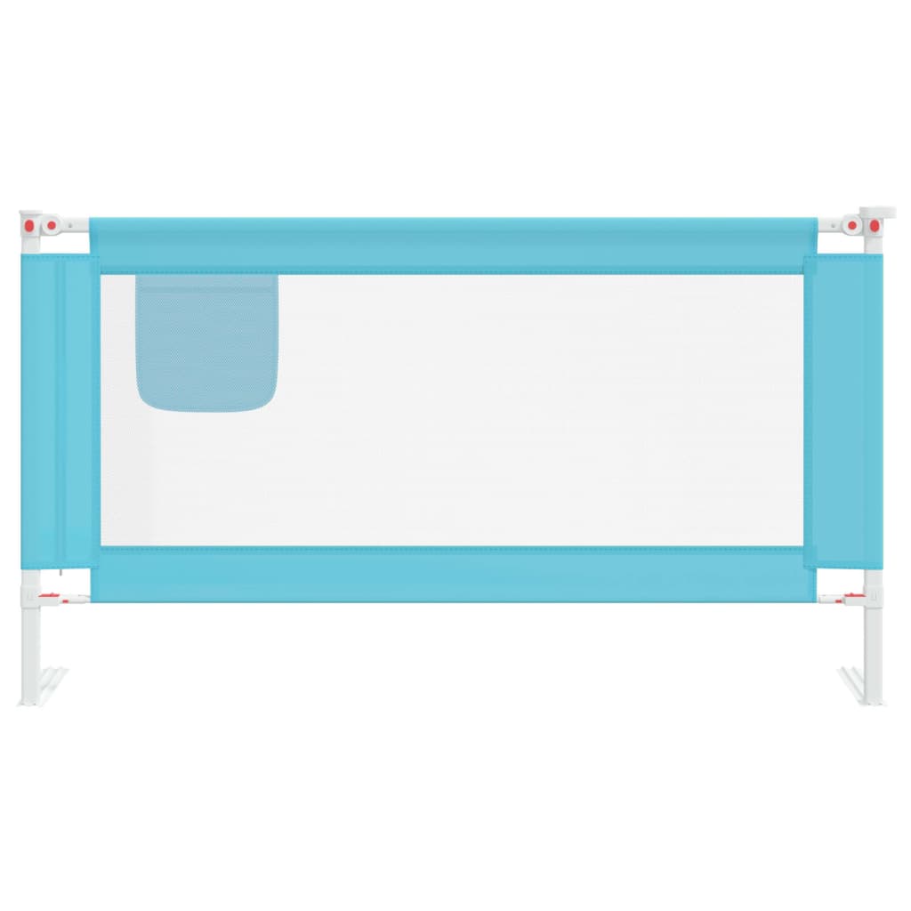 vidaXL bērnu gultas aizsargbarjera, zila, 150x25 cm, audums