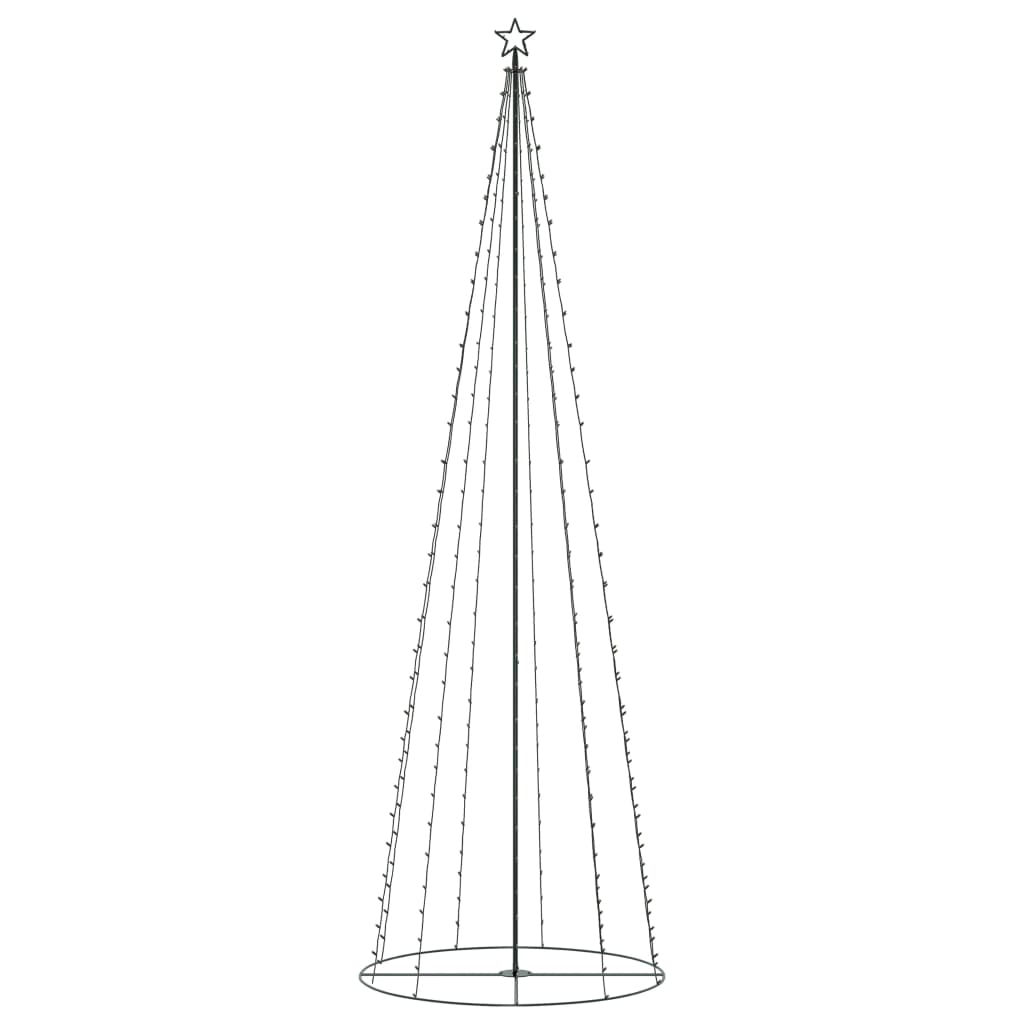 vidaXL Ziemassvētku koks, 330 silti baltas LED lampiņas, 100x300 cm