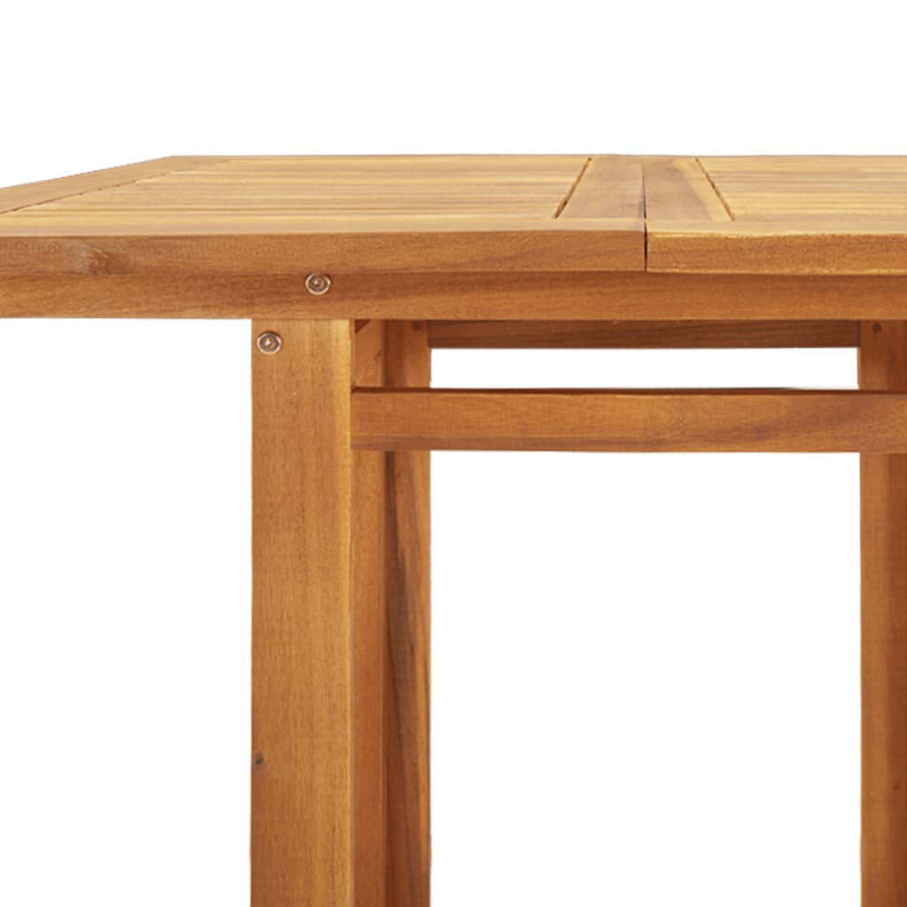vidaXL bistro bāra galds, 75x75x110 cm, akācijas masīvkoks