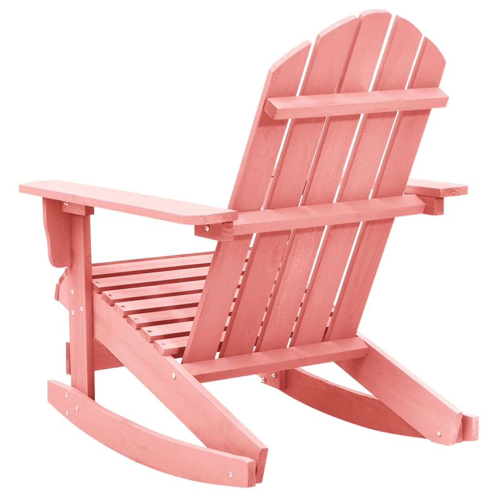vidaXL dārza šūpuļkrēsls, egles masīvkoks, rozā