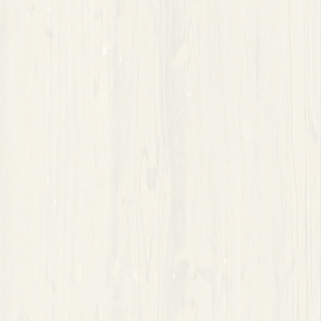 vidaXL grāmatu plaukts, VIGO, balts, 85x35x170 cm, priedes masīvkoks