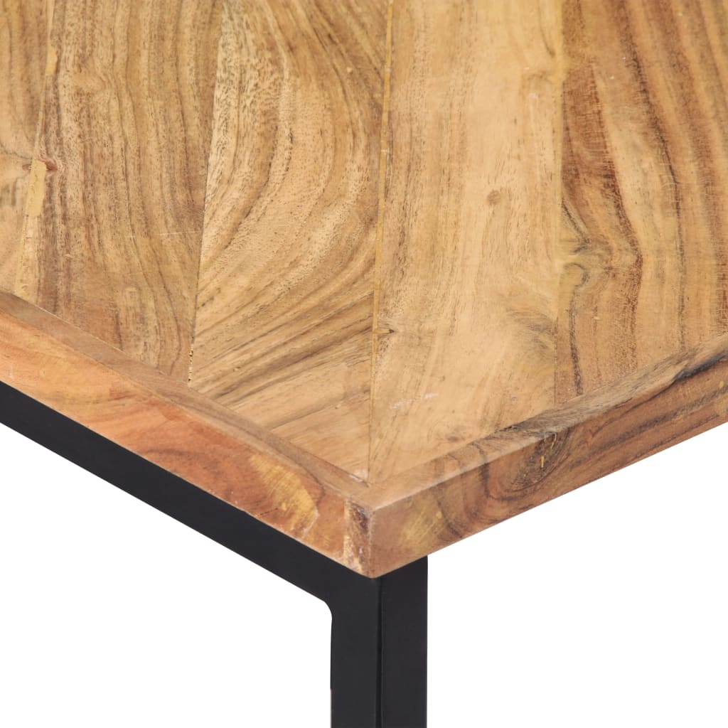 vidaXL kafijas galdiņš, 110x110x36 cm, akācijas masīvkoks