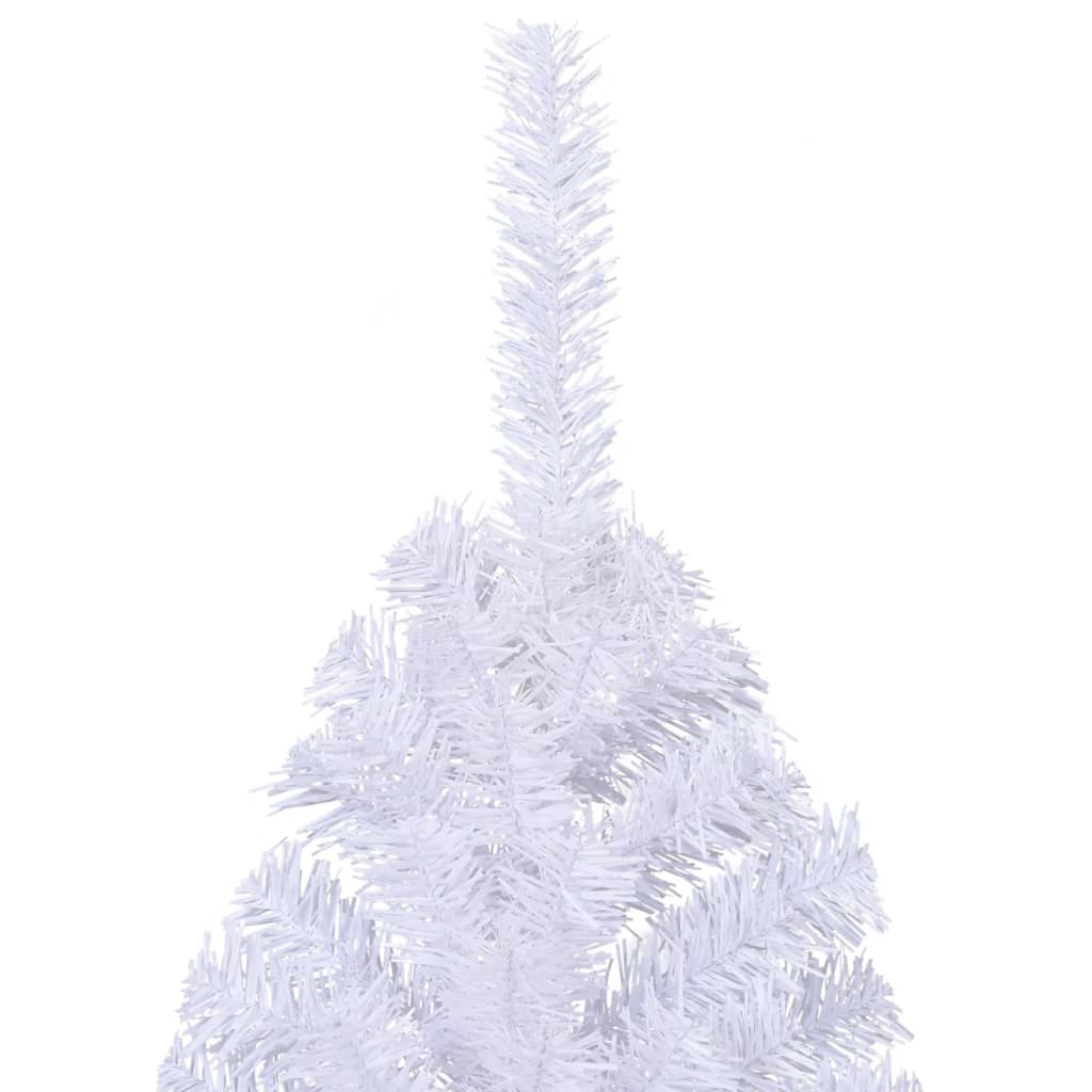 vidaXL mākslīgā Ziemassvētku egle ar statīvu, pusapaļa, 180 cm, PVC
