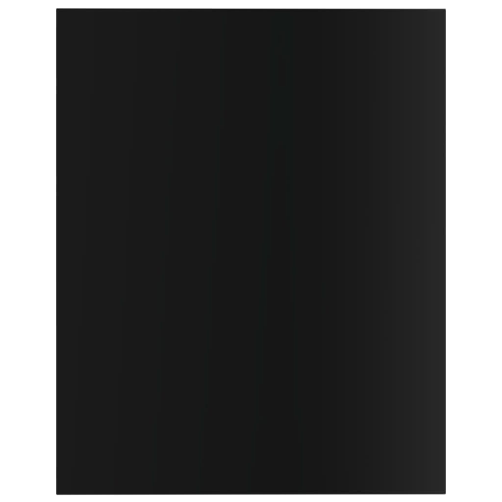 vidaXL plauktu dēļi, 8 gab., spīdīgi melni, 40x50x1,5cm, skaidu plātne