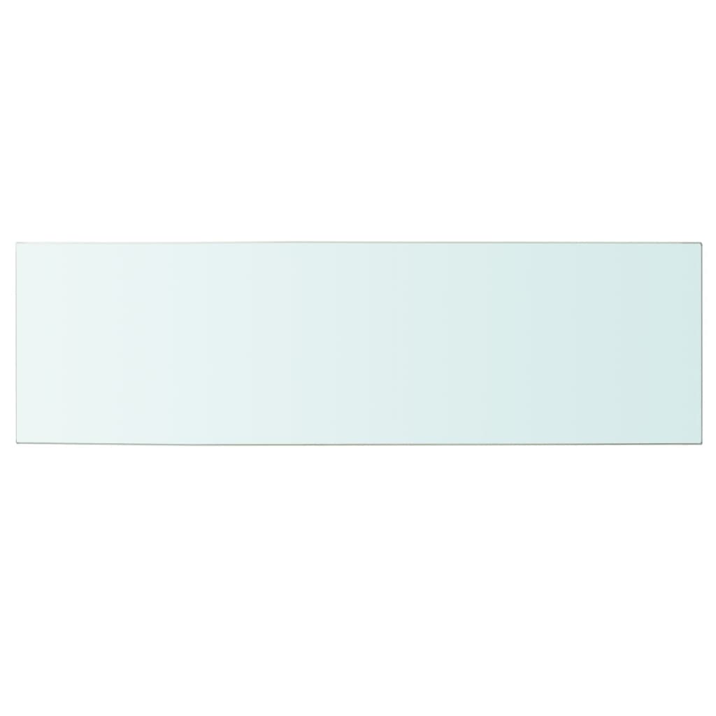 vidaXL stikla plauktu paneļi, 2 gab., 100x30 cm, caurspīdīgi