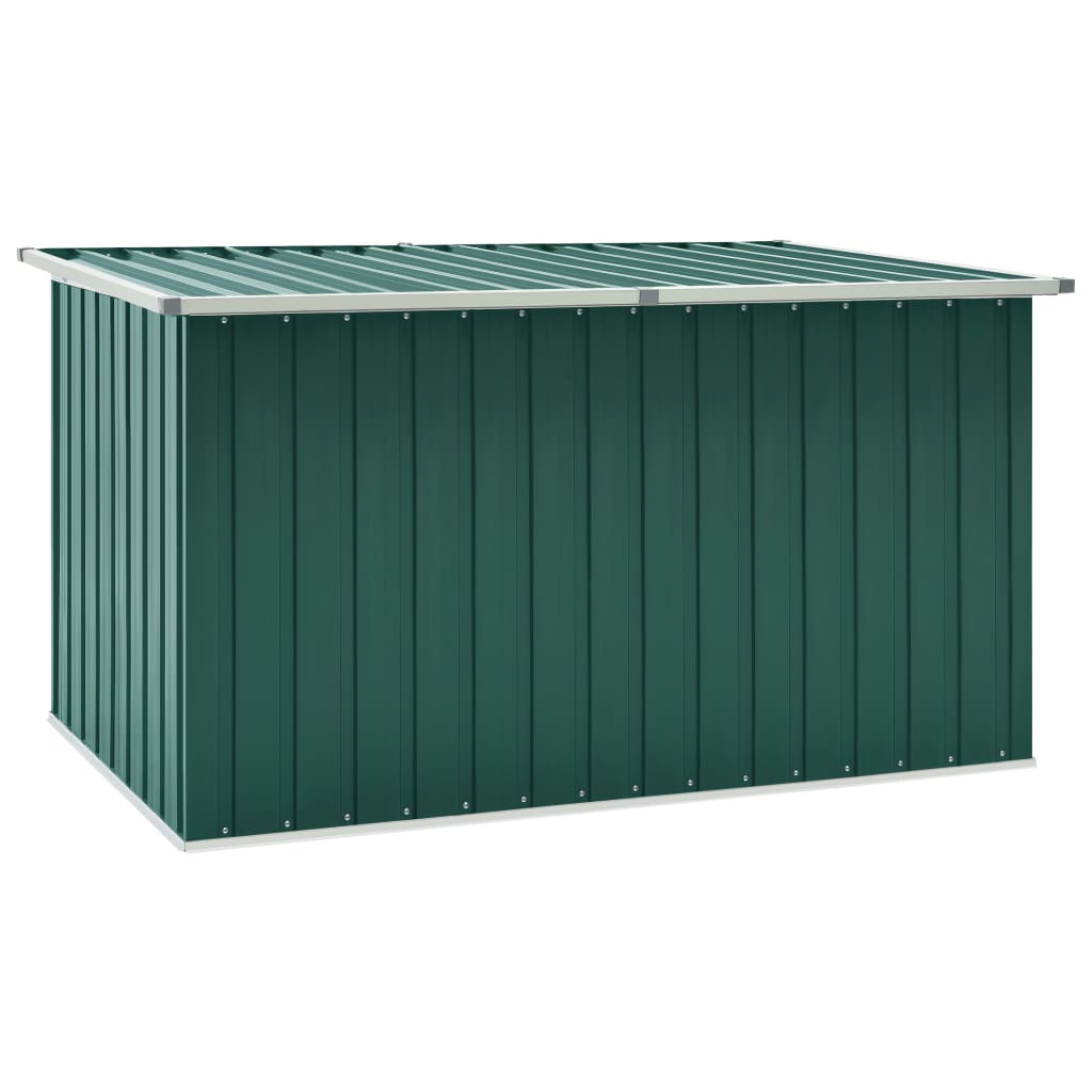 vidaXL dārza uzglabāšanas kaste, zaļa, 171x99x93 cm