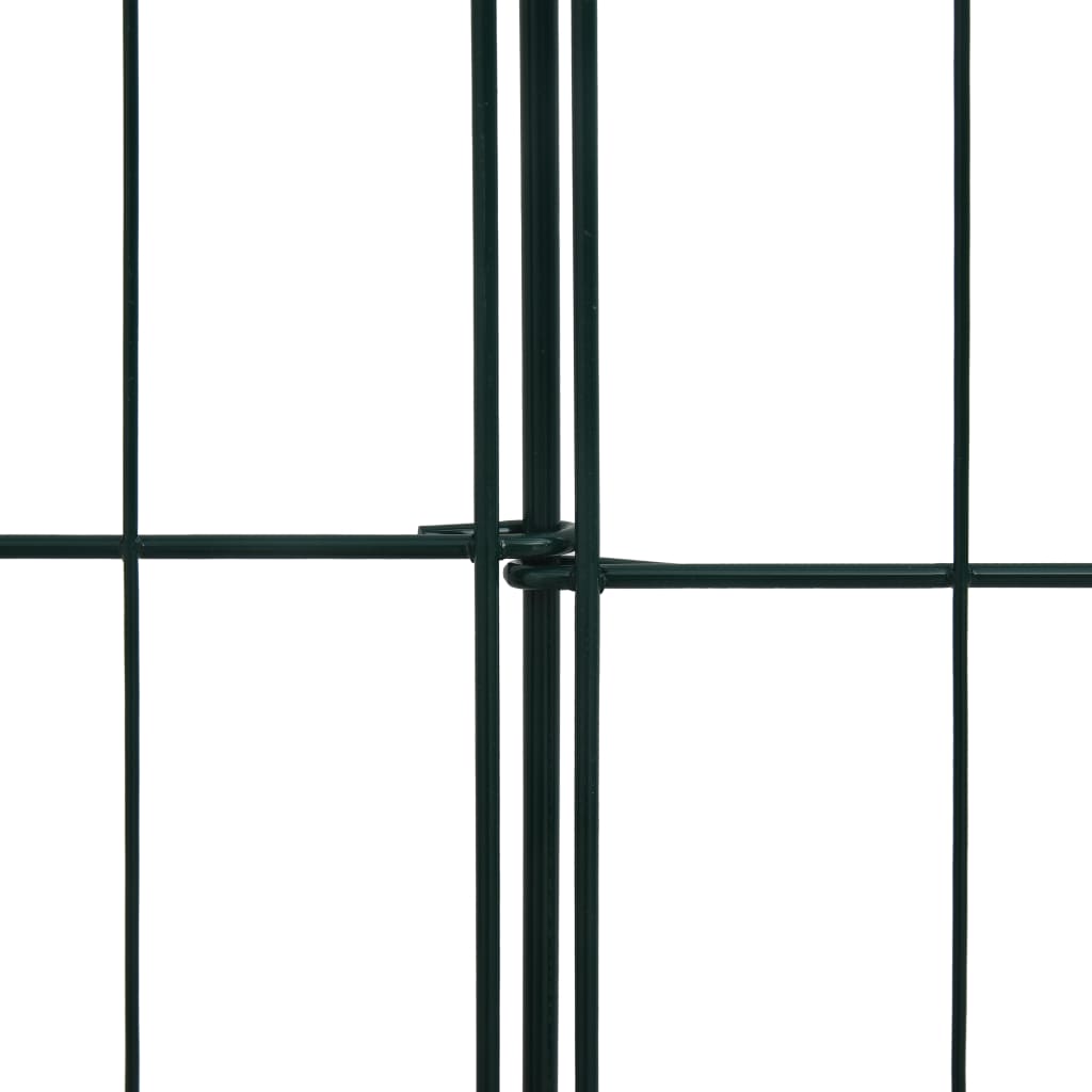 vidaXL dārza žoga komplekts, zaļš, 99,6x79,8 cm