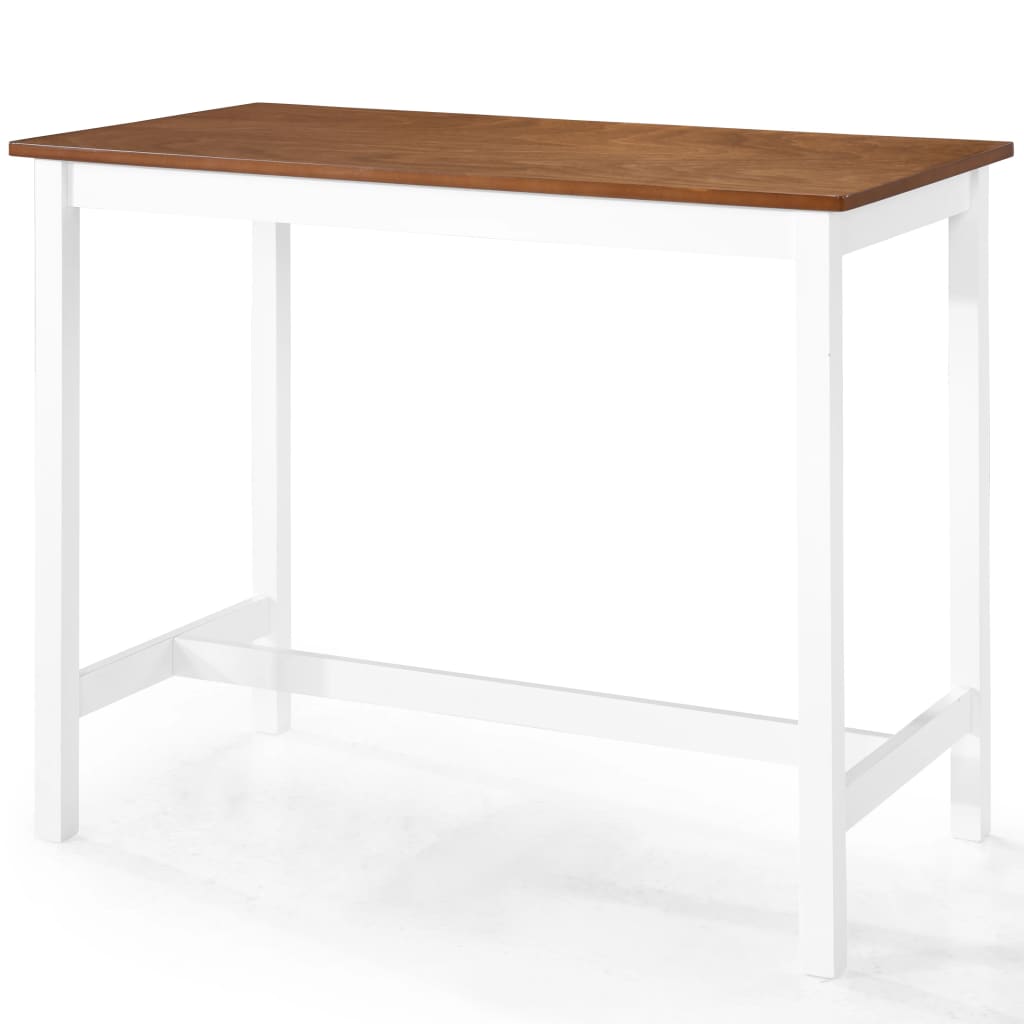 vidaXL bāra galda un krēslu komplekts, 5 gab., masīvkoks