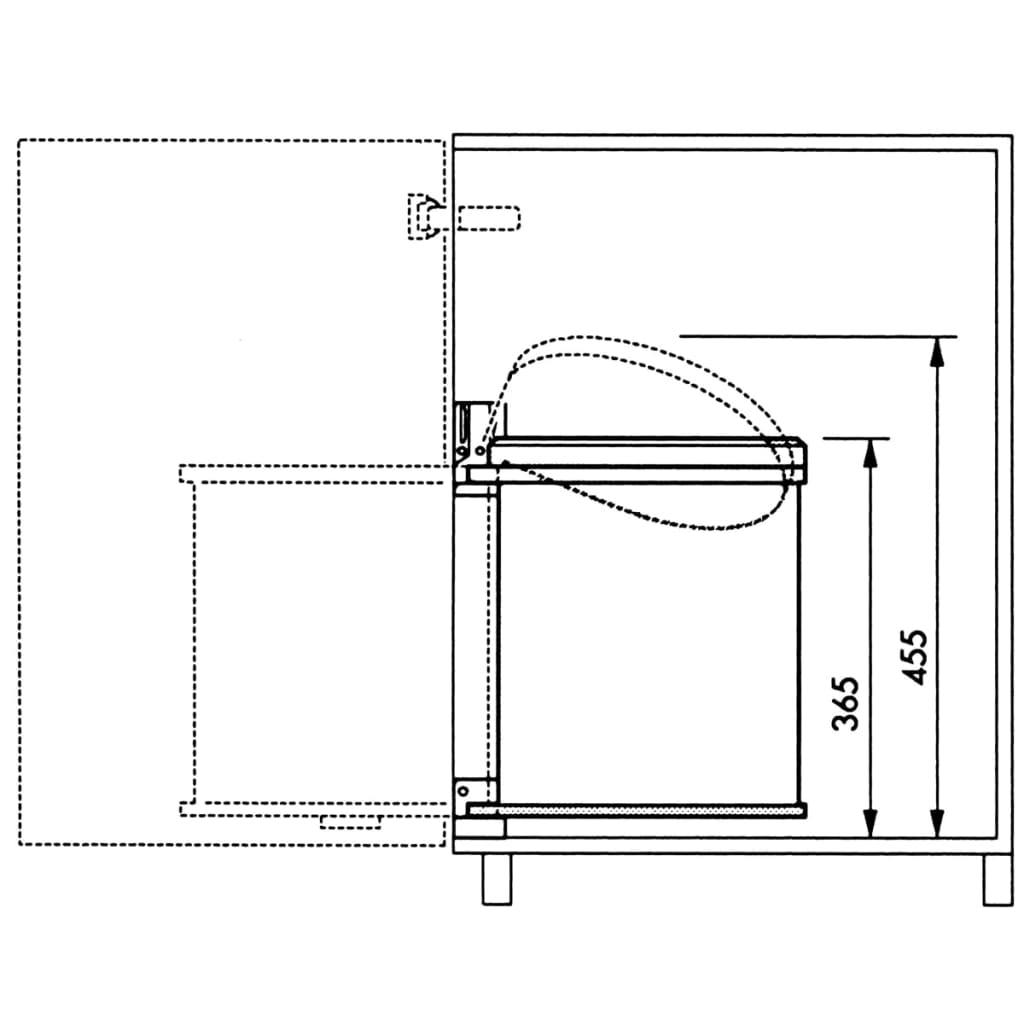 Hailo atkritumu tvertne Compact-Box, M izmērs, 15 L, balta, 3555-001