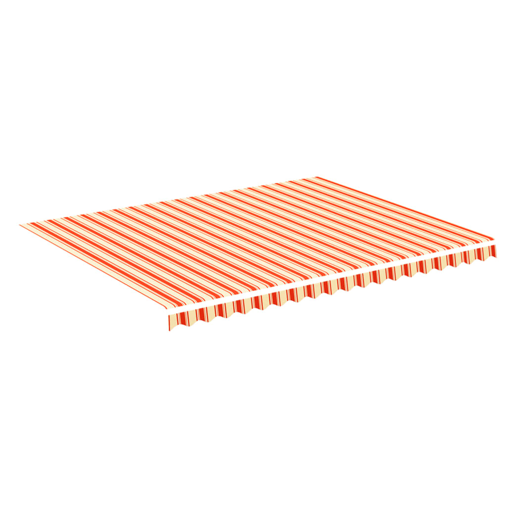vidaXL nojumes maiņas jumts, dzeltens ar oranžu, 4,5x3,5 m