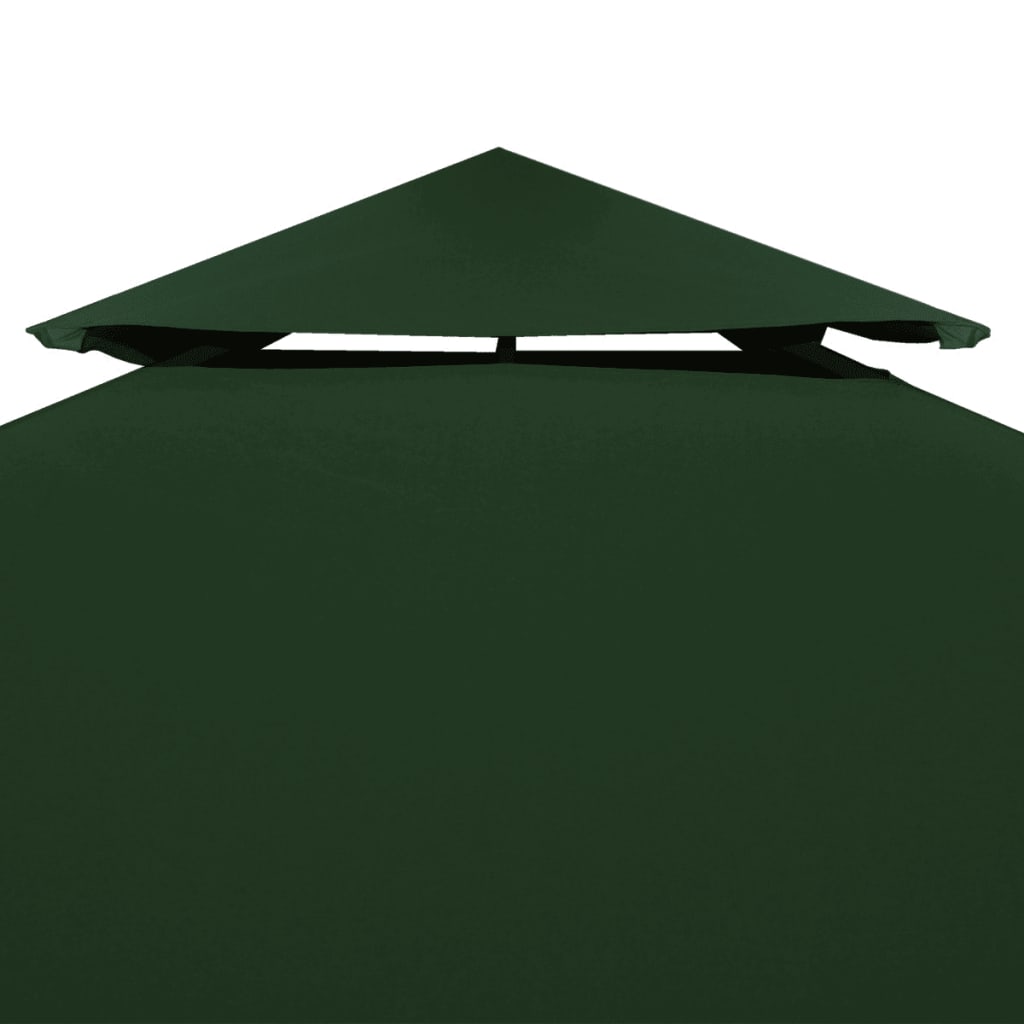vidaXL nojumes jumta maiņas pārklājs, 3 x 4 m, 310 g/m², zaļš