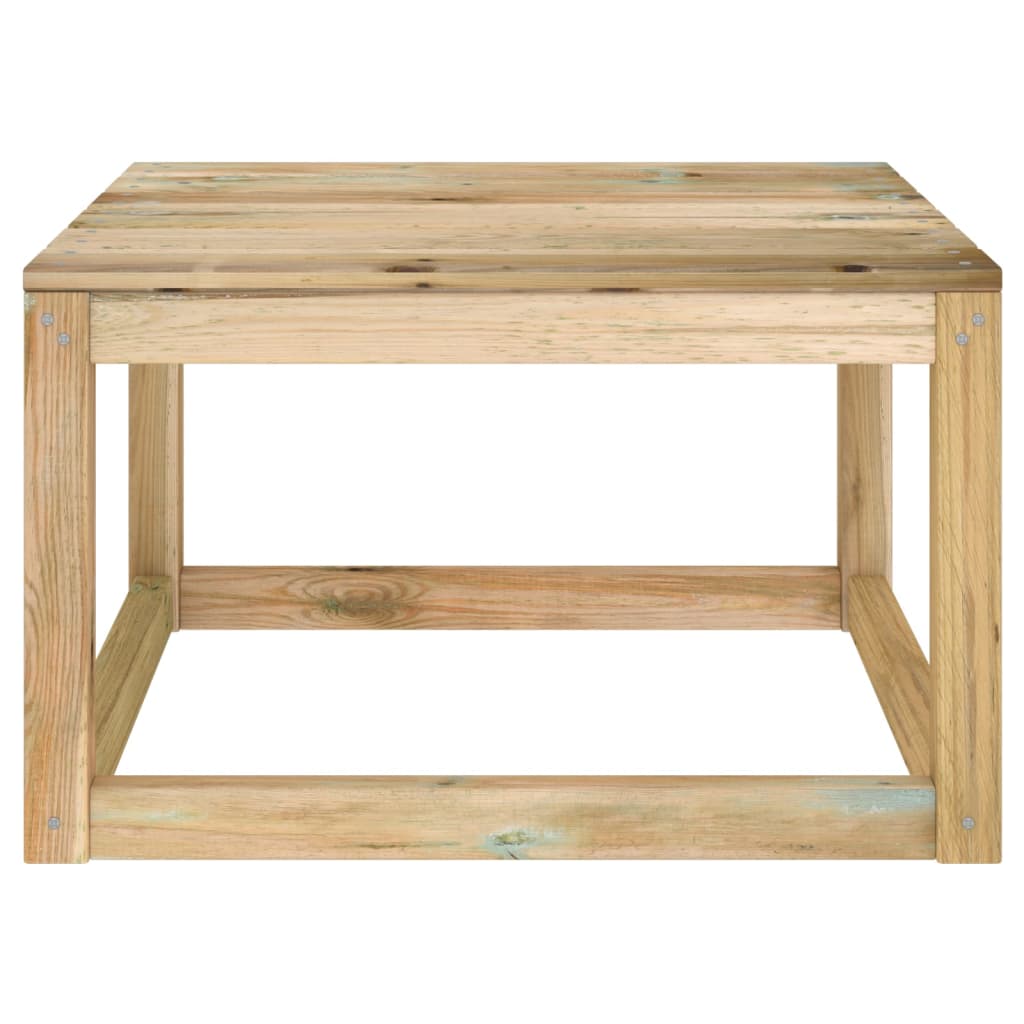 vidaXL dārza palešu galdi, 2 gab., 60x60x36,5 cm, impregnēta priede