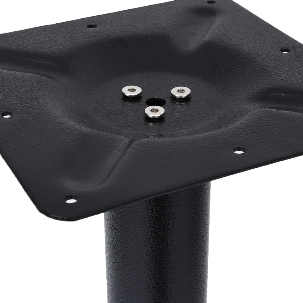 vidaXL bistro galda kāja, 56x56x107 cm, melns čuguns