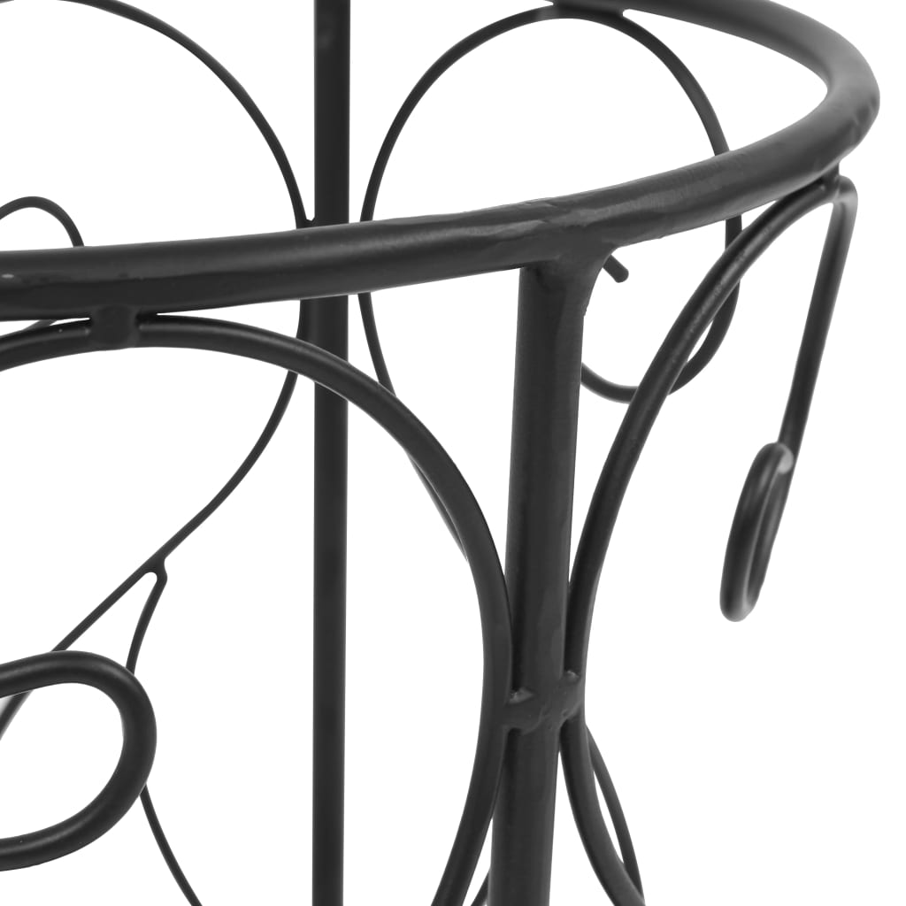 vidaXL lietussargu turētājs, melns, metāls, vintāžas stils, 26x46 cm