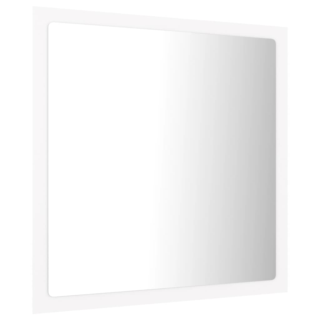 vidaXL vannasistabas spogulis, LED, balts, 40x8,5x37 cm, akrils