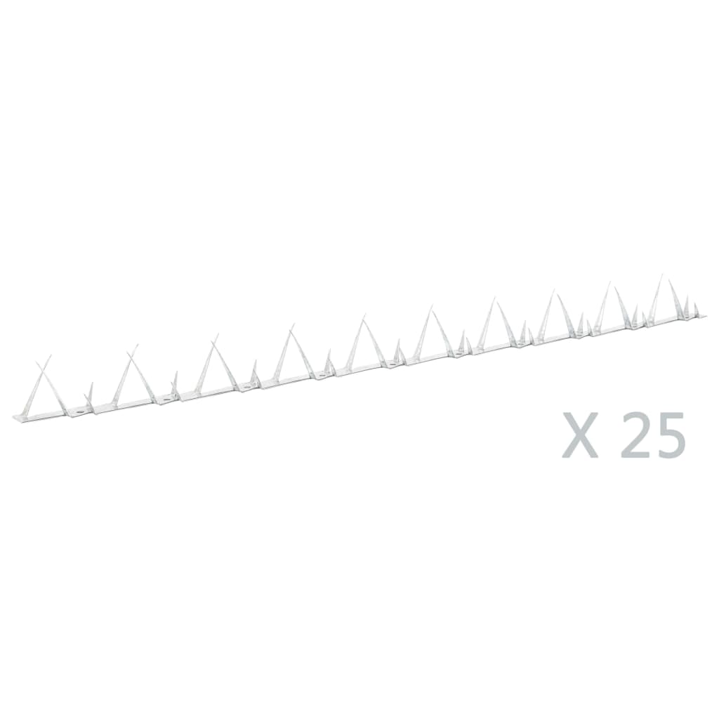 vidaXL sētas dzelkšņi, 25 gab., 1 m, tērauds