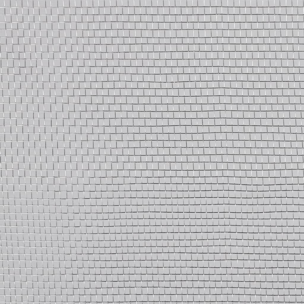 vidaXL siets, alumīnijs, 100x1000 cm, sudraba krāsā