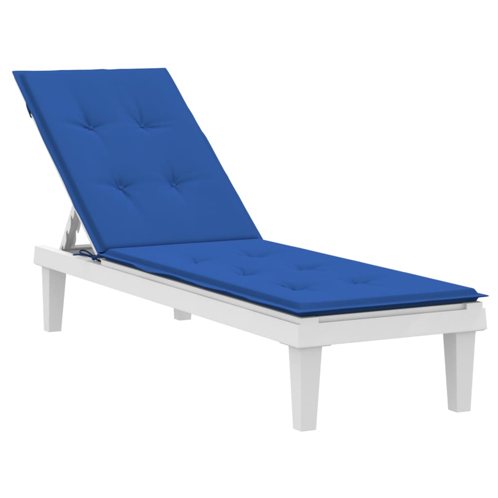 vidaXL atpūtas krēsla matracis, koši zils, (75+105)x50x3 cm