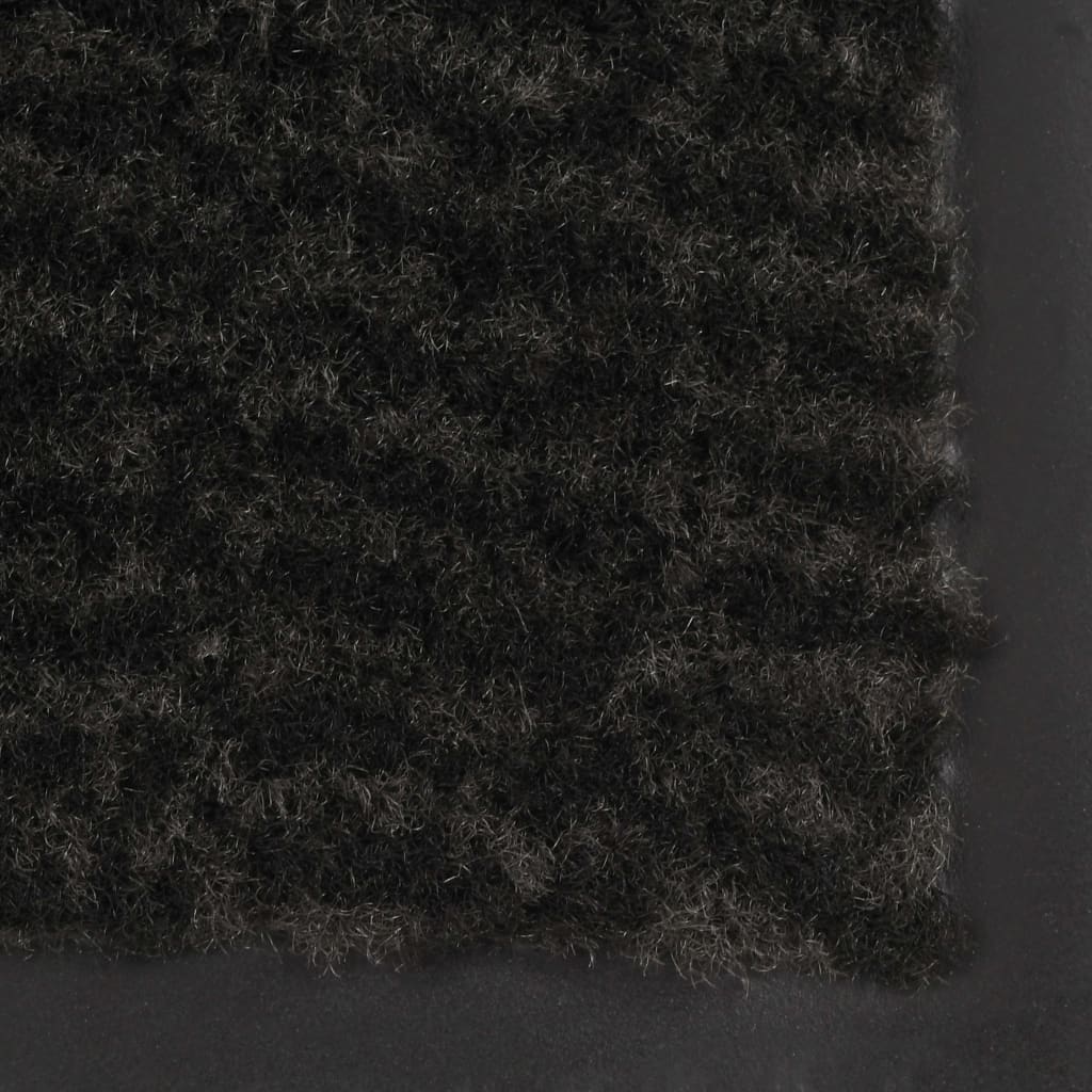 vidaXL paklājs, taisnstūra forma, 80x120 cm, melns