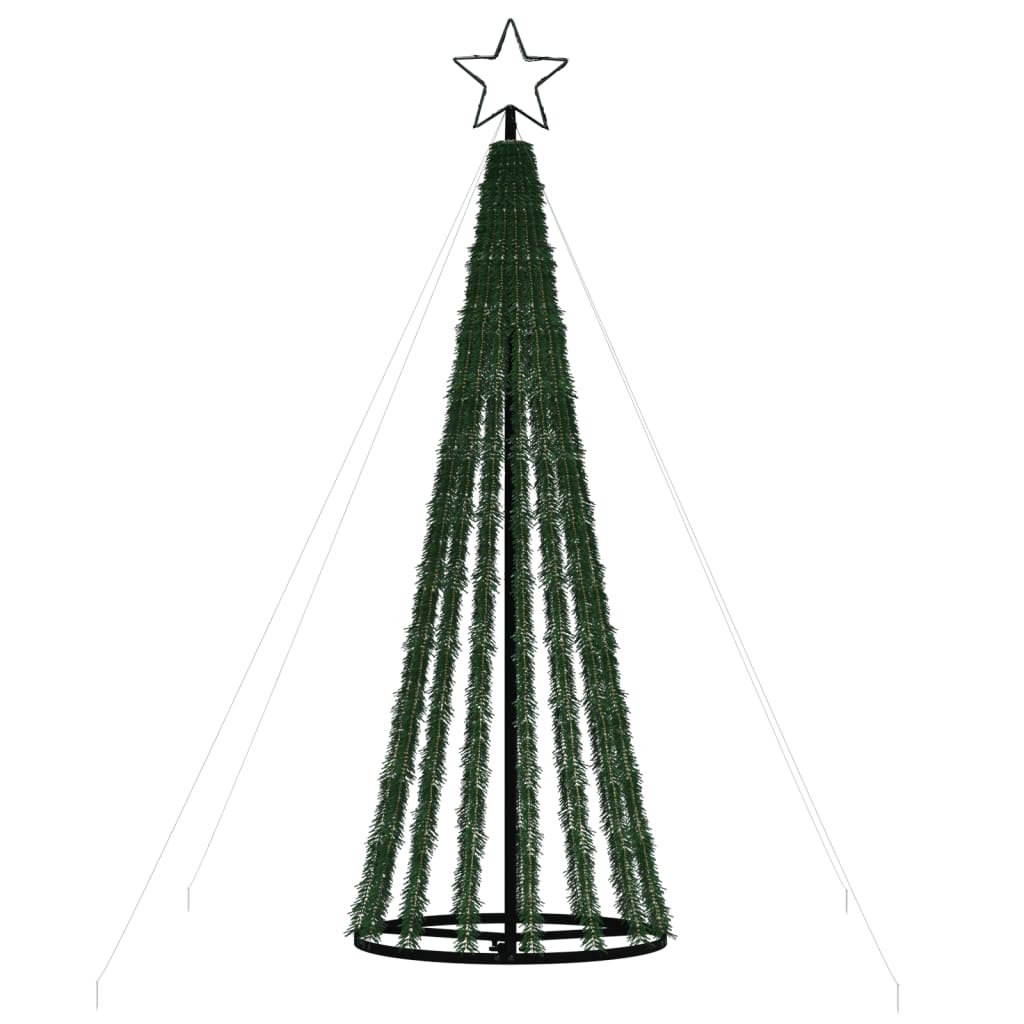 vidaXL Ziemassvētku eglītes dekorācija, 275 LED, vēsi baltas, 180 cm