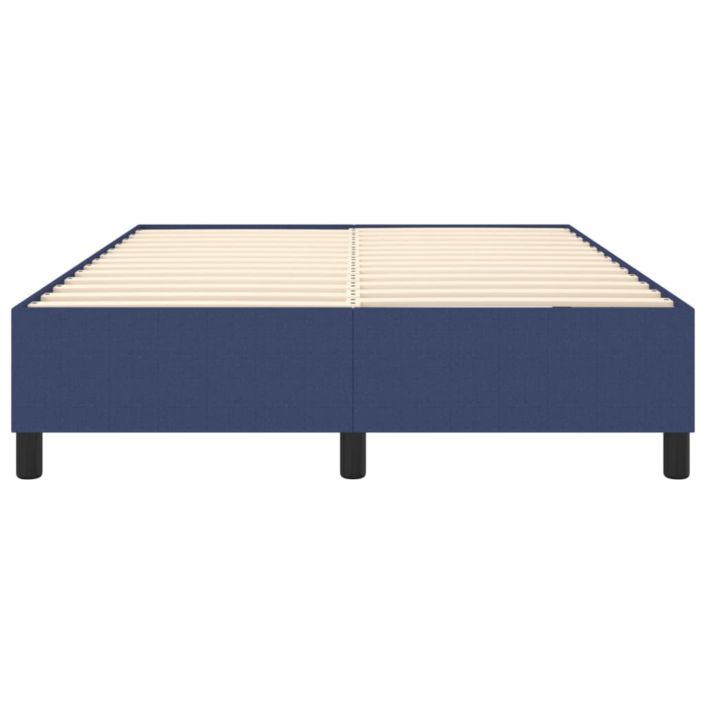 vidaXL gultas rāmis, zils, 140x190 cm, audums