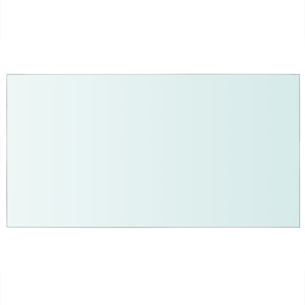 vidaXL stikla plauktu paneļi, 2 gab., 40x25 cm, caurspīdīgi