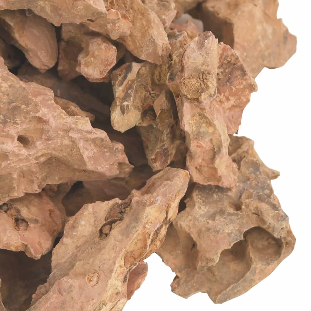vidaXL pūķu akmeņi, 10 kg, brūni, 1-10 cm