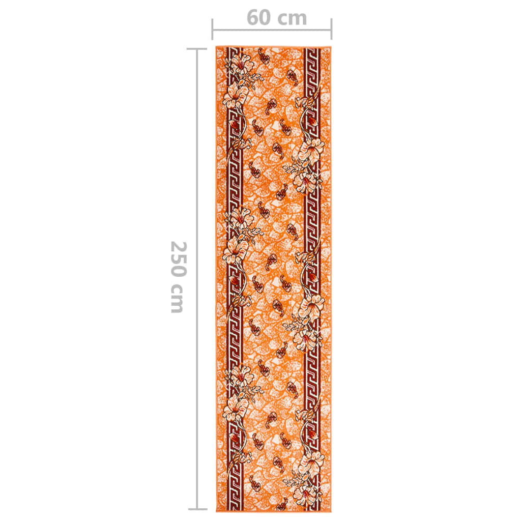 vidaXL paklāja celiņš, BCF, sarkanbrūns, 60x250 cm