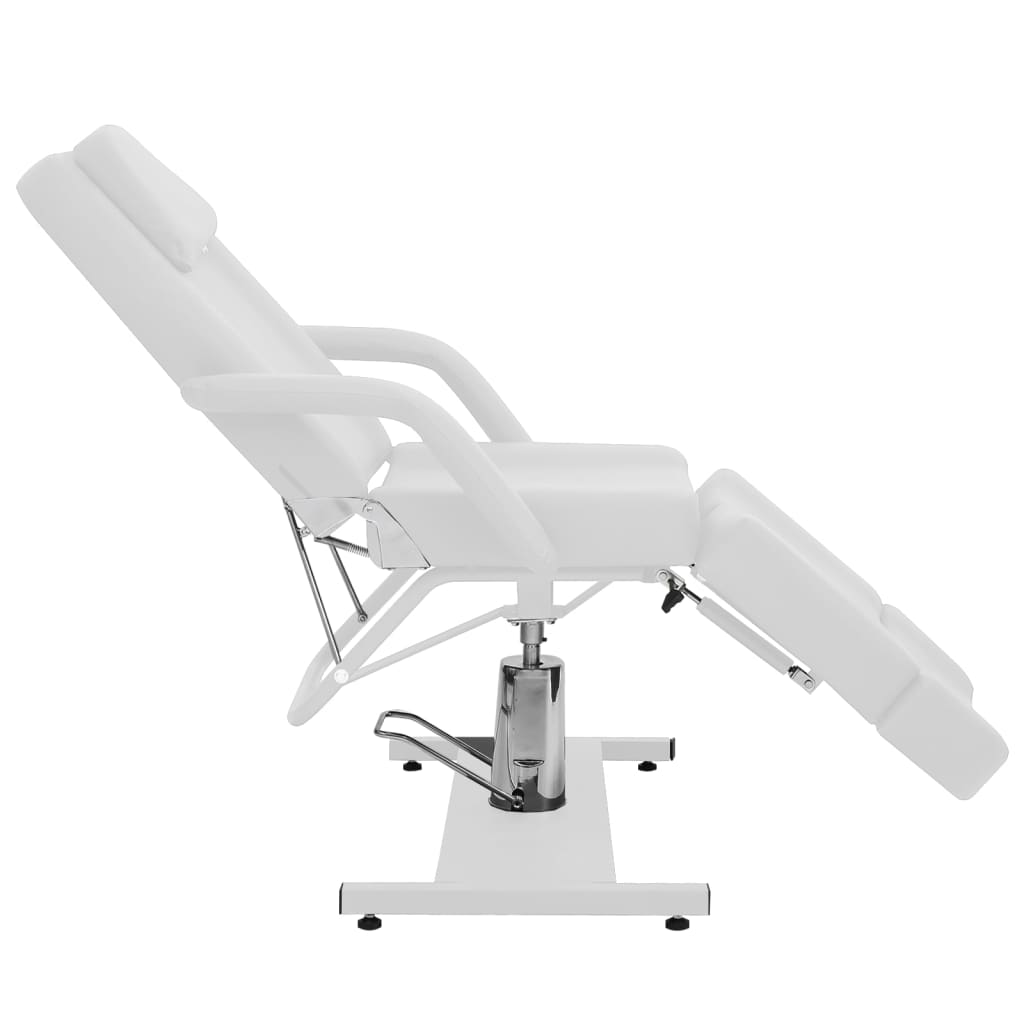 vidaXL procedūru krēsls, mākslīgā āda, balts, 180x62x78 cm
